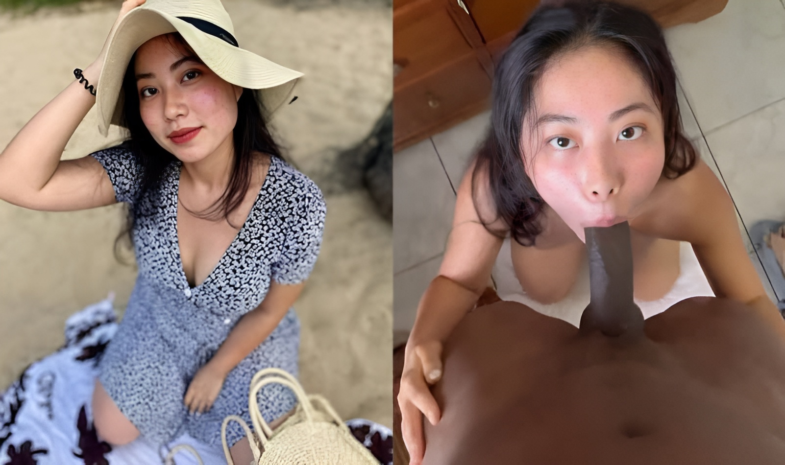 Nhi Nguyen 和她的黑人男友有巨大的雞巴